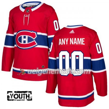 Kinder Eishockey Montreal Canadiens Custom Adidas 2017-2018 Rot Authentic